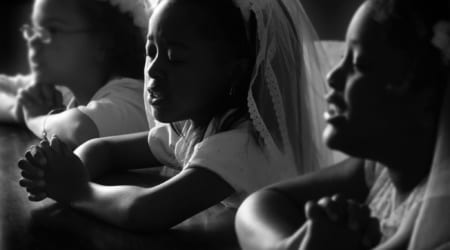 May 19th, 2019- First Communion at St. Augustine Catholic Church, Memphis, Tennessee. (Photo by Karen Pulfer Focht)