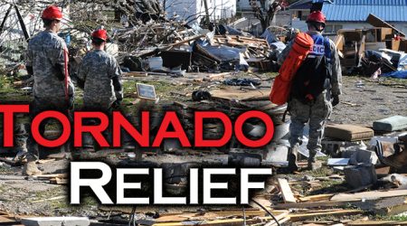 Kentucky National Guardsmen engage in a search and rescue mission March 3, in West Liberty, Ky., for survivors after torrential storms and violent winds destroyed much of the community there March 2.  (Photo by Spc. David Bolton, 133rd Mobile Public Affairs Detachment, Kentucky National Guard).
