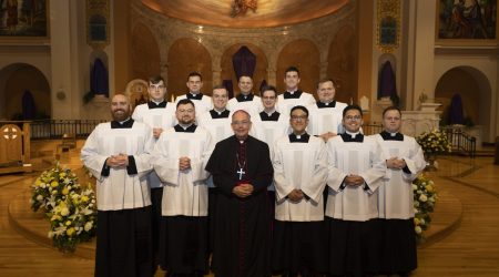 Seminarians with the Bishop 2
